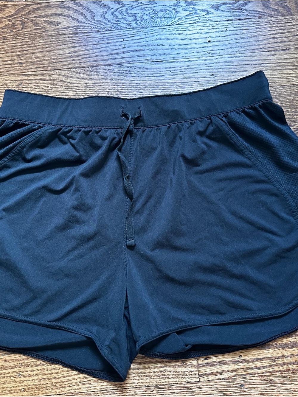 Under Armour Women's Black Athletic Shorts with Drawstring Waist